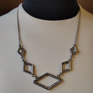 Subtle Sparkle Silver-tone Necklace